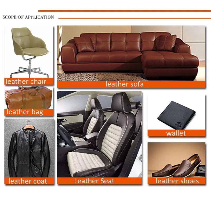 Leather Repair Gel Color Repair Filler Refurbishing Cream Car Seat Home Leather Complementary Repair Paste Leather Cleaner