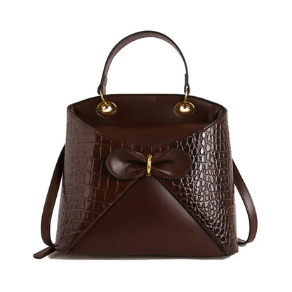 2026 New Women's Handbag Fashion High Quality Bow Women's Shoulder Bag Advanced Versatile Multi Functional Mobile Storage Bag