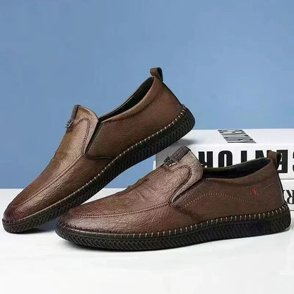 2025 Business Leather Shoes Moccasin Shoes Breathable Men's Casual Loafers Comfortable Shoes for Men Summer Men's Sneakers
