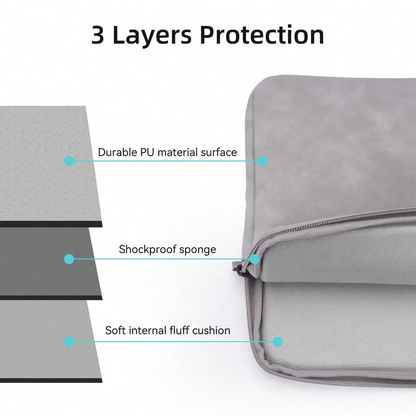 11 13 14 15 Inch Laptop PU Leather Protective Tablet Bag Computer Pouch Case Storage Bags Slim Laptop Sleeve for Macbook Perfect