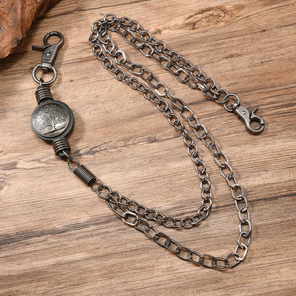 New European American Style Accessories Retro Men And Women Multi-layer Pants Trendy Hip Hop Ins Men's Waist Hanging Chain