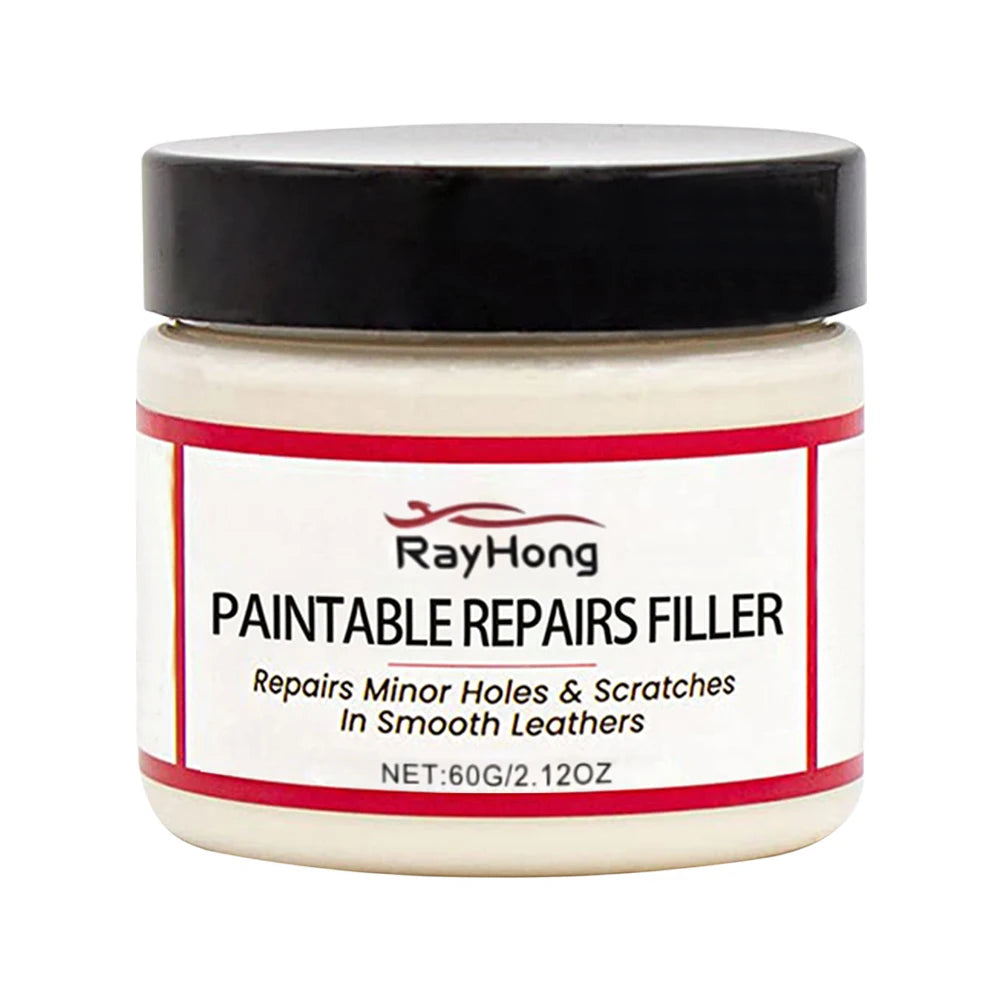 Leather Filler Repair Paste Leather Tears Cracks Scratches Repair Paste for Car Seats Furniture Shoes Refurbishing Hole Filler