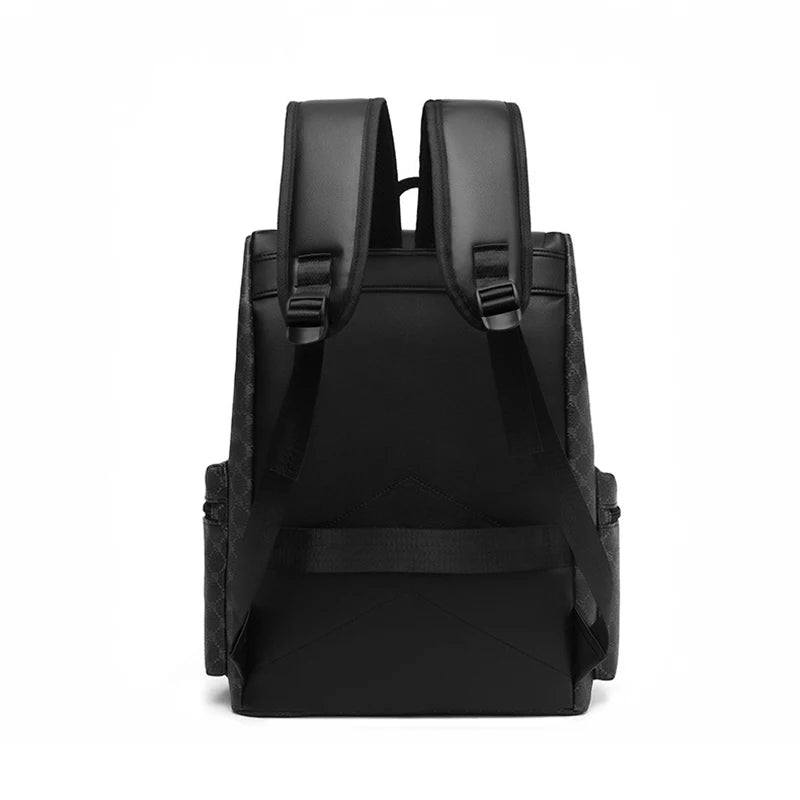 Fashion Men's Backpacks Soft PU Leather Travel Bags High Capacity Laptop Backpack for Student School Bag Male Gift