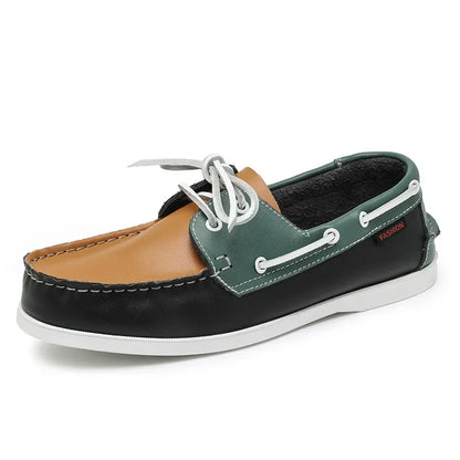 New Genuine Leather Loafers Men Moccasin Sneakers Driving Shoes Causal Men Shoes Women Footwear Docksides Classic Boat Shoes