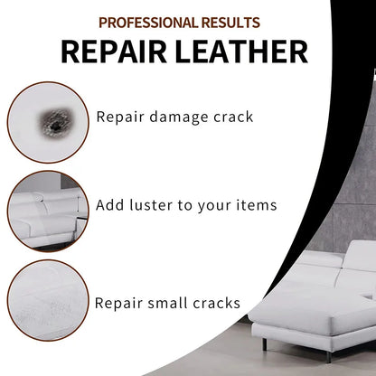 Leather Repair Paste Car Seat Sofa Leather Complementary Refurbishing Cream For Furniture Bags Shoes Scratches Cracks Filler