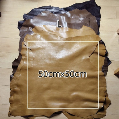 0.8/1mm Brown Oil Wax Sheepskin. First Layer Leather. Real Leather Fabric. Manual DIY For Bag Leather Repair. Whole Sheepskin