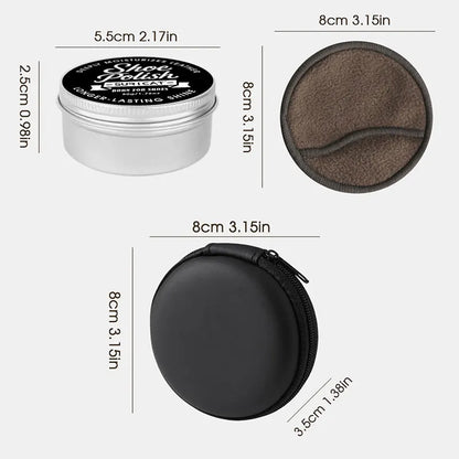 Leather Shoe Care Oil in Aluminum Box, Leather Cleaning and Nourishing Care, Polishing and Maintenance Oil, High-End Shoe and Leather Bag Polishing, Leather Cleaner, Car Seats, Sofas, High-End Leather Bag Cleaning Polishing S