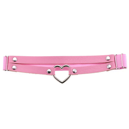 Heart Leg Garter Elastic Belt Rock Leather Leg Harness  For Women Girls Black Thigh Garter Festival Rave Accessories Adjustable
