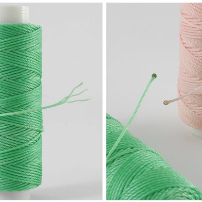 7PCS 0.55mm 30 Meters Leather Waxed Thread Cord For DIY Handicraft Tool Hand Stitching Thread Round Waxed Sewing Line
