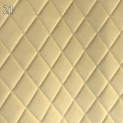 100x158cm Faux Leather Fabric Foam Quilted Padded for Car Interior Seat Cover Sofa Cushion Wear Resistant DIY