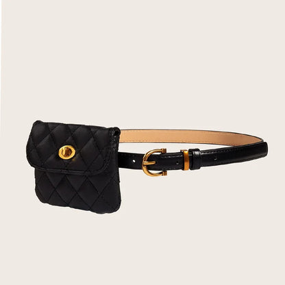 Elegant soft Leather Belt Bag For Women Crossbody Waist Purse Fanny Pack Evening Clutch Mini Handbag Designer Luxury Jeans Belt