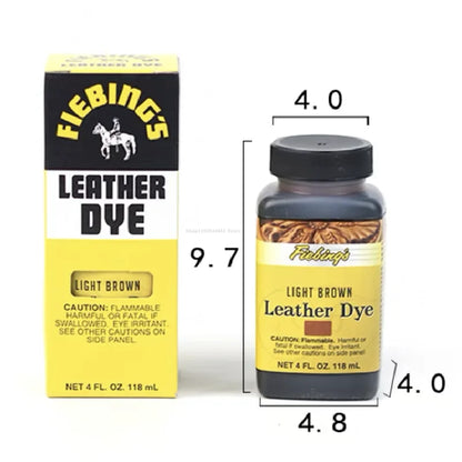 118ml Leather Alcohol Liquid Dye Vegetable Tanning Surface Dyeing Agent DIY Leather Crafts Bag/clothing/shoes Dyeing Material