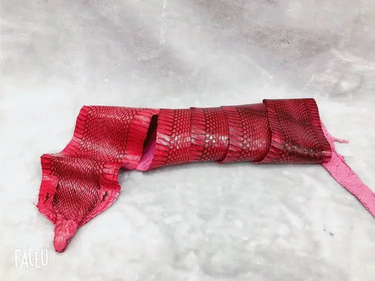 Colorful Grain Real Genuine Snake Leather Skin Whole Piece