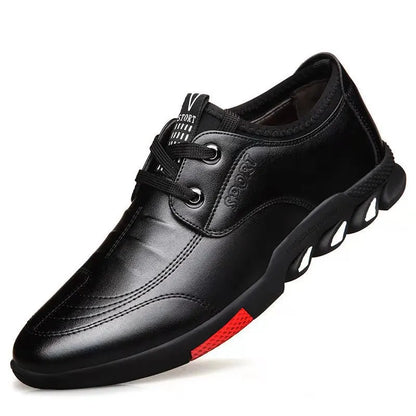 2024 New Leather Shoes Men's Leather Spring Autumn Men's Business Casual Soft-Soled Non-Slip Breathable All-Match Footwear 39-44