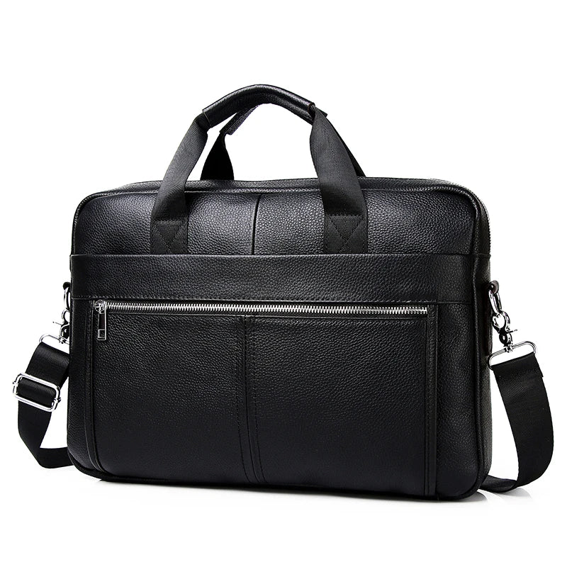 SCHLATUM Genuine Leather Briefcases Hard For Men Luxury Handbags Laptop Briefcase Bags 15 Inch Office Bussiness Computer Bag