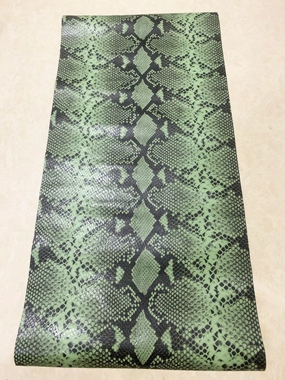 30x60cm Embossed Python Head Leather Cowhide Embossed Leather Handmade DIY Leather Handmade Leather Fabric Various Colors