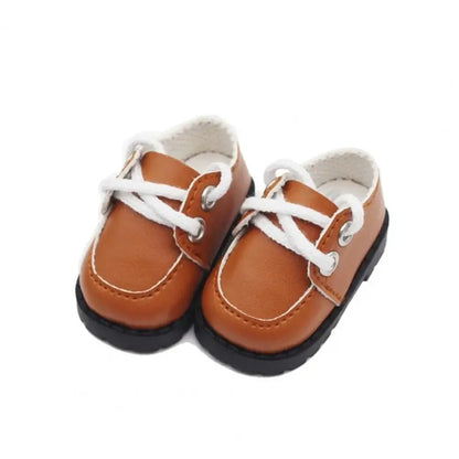 Accessories PU Leather PU Leather Shoes Lightweight Shoes Miniature Shoes 1 Pair Mini Dress Up Shoes Gifts
