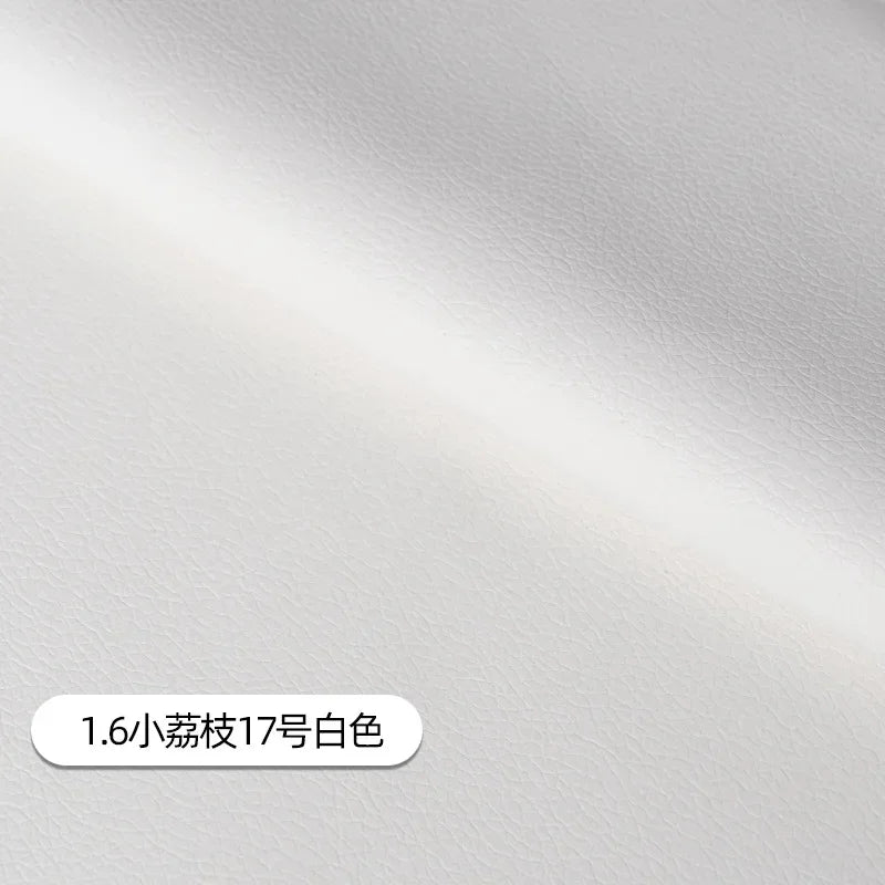 Litchi Pattern Leather Fabric Upholstery Per Meter for Car Interior Bag Chairs Diy Sewing Waterproof Wearable Soft Cloth Plain