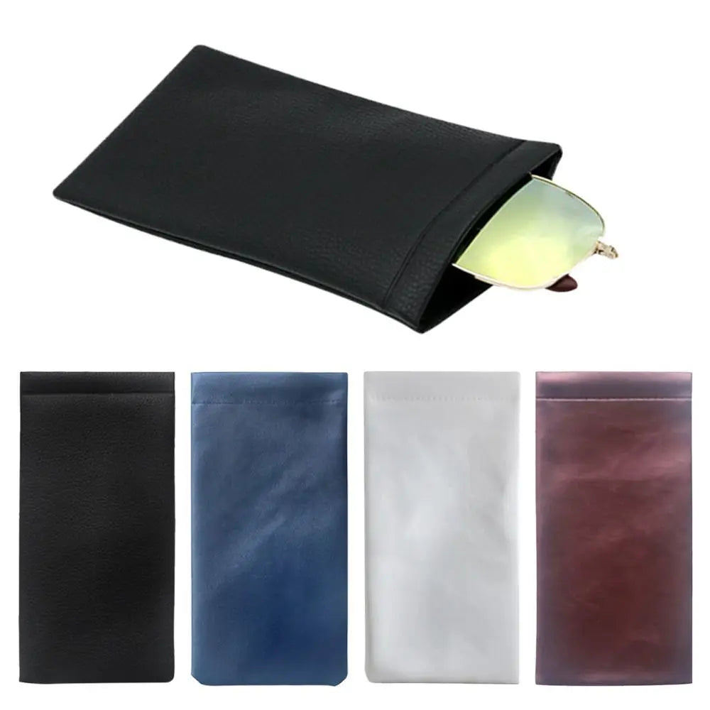 PU Leather Sunglasses Glasses Bag Reading Case Sun Glasses Pouch Unisex Simple Eyewear Storage Bags Accessories