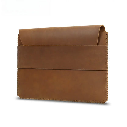 New Laptop Bag Cowhide Retro Fashion Protective Case Macbook Liner Tablet Storage Clutch Bag