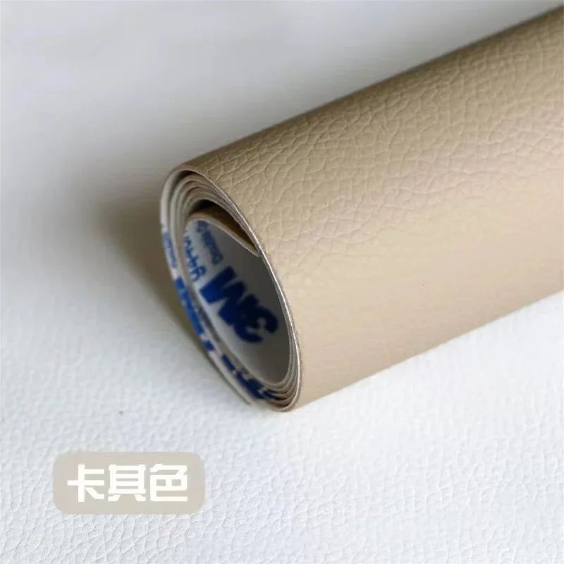 PU Artificial Faux Leather Self-adhesive Fabric for Upholstery Interior Car Seats Patches Bags Furniture Leatherette Fabrics