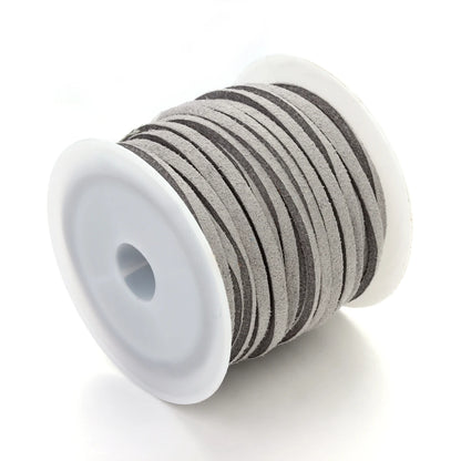 5m/Lot 2.7mm Korean Suede Leather Cord Flat Velvet Faux Thread Rope For DIY Crafts Clothing Accessories Ornament Making Supplies