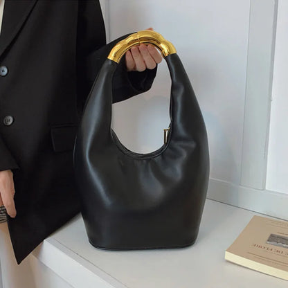 2025 Fashion Designer Luxury Female Leather Tote Bag Top Handle Women Handbags Lady High-end Party Underarm Bag Shoulder Bag