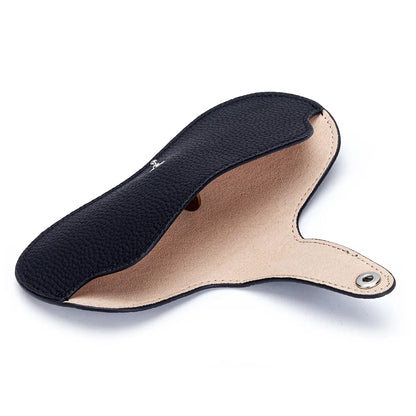 Leather Sunglass Case, Glasses Cases Holder, Portable Soft Leather Sunglasses Bag, Slim Eyeglasses Pouch Men Women with Lanyard