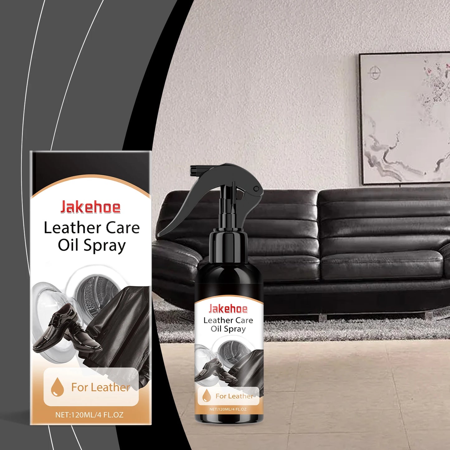 120ml Leather Care Oil Spray Leather sofa boots, leather jacket, stain removal, maintenance, refurbished care oil