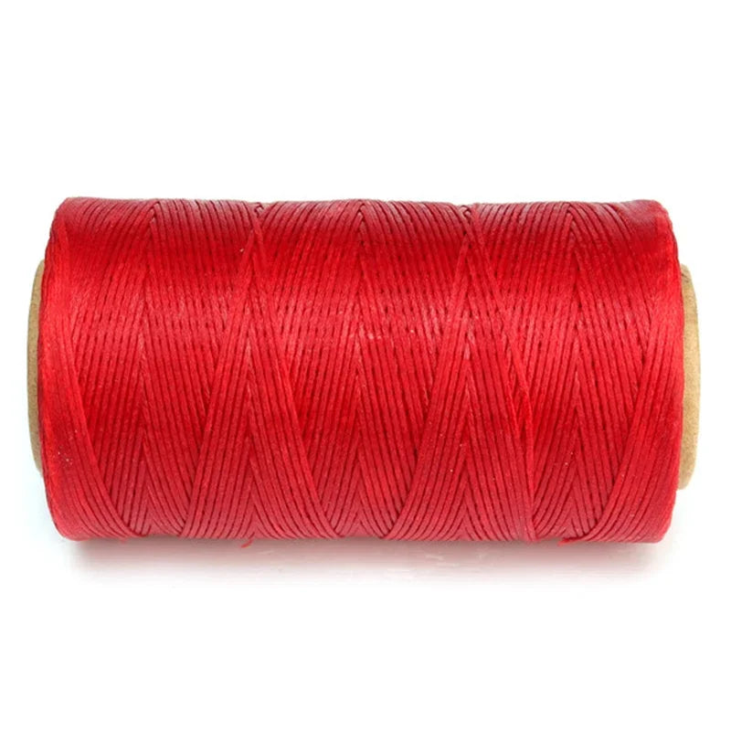 Durable 240 Meters 1mm 150D Leather Waxed Thread Cord DIY Craft Tool Hand Stitching Thread Bookbinding Wallet Sewing Supplies