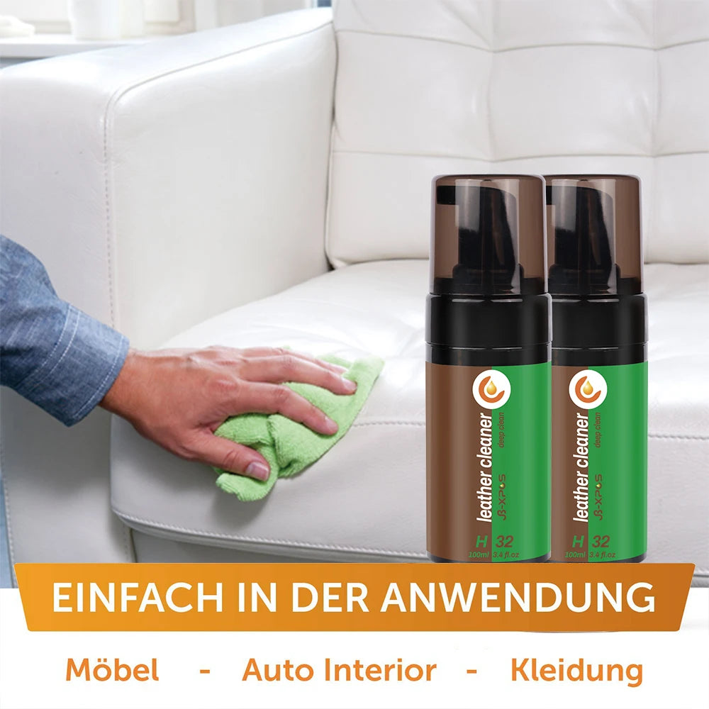 Leather Cleaner Foam Great for Sofa,Boots, Handbags, Car Interior Seat, Furniture Removes Surface Dirt,Salt JB-XPCS H32