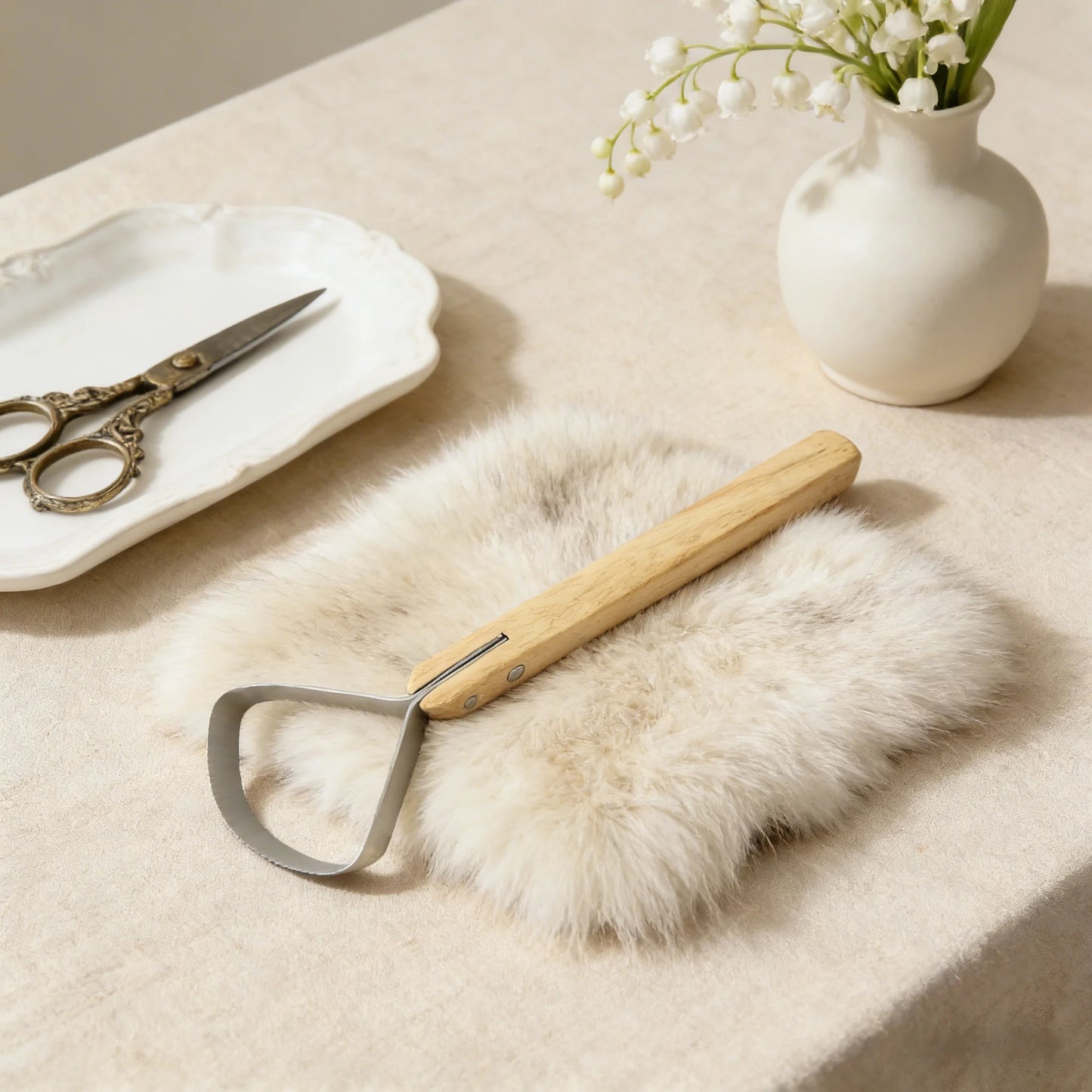 Long Handle Scraper Fleshing Tool Leatherworking Craft Fleshing Scraper Kitchen Stuff Leather Making Tool Scraper Fleshing Tool
