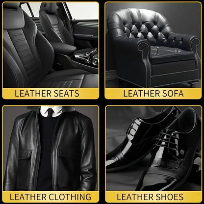 Leather Care Agent, Long-Lasting Car Seat Polishing and Nourishing Care, Leather Care Cream Suitable for Leather Pants, Bags, Shoes, Furniture