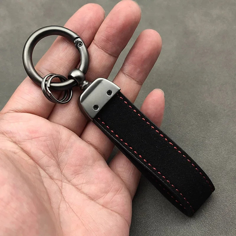 2025 Suede Leather Men Key Chain Rings Luxury Women Car Keychain for GT Line Keychain Keyring Accessories