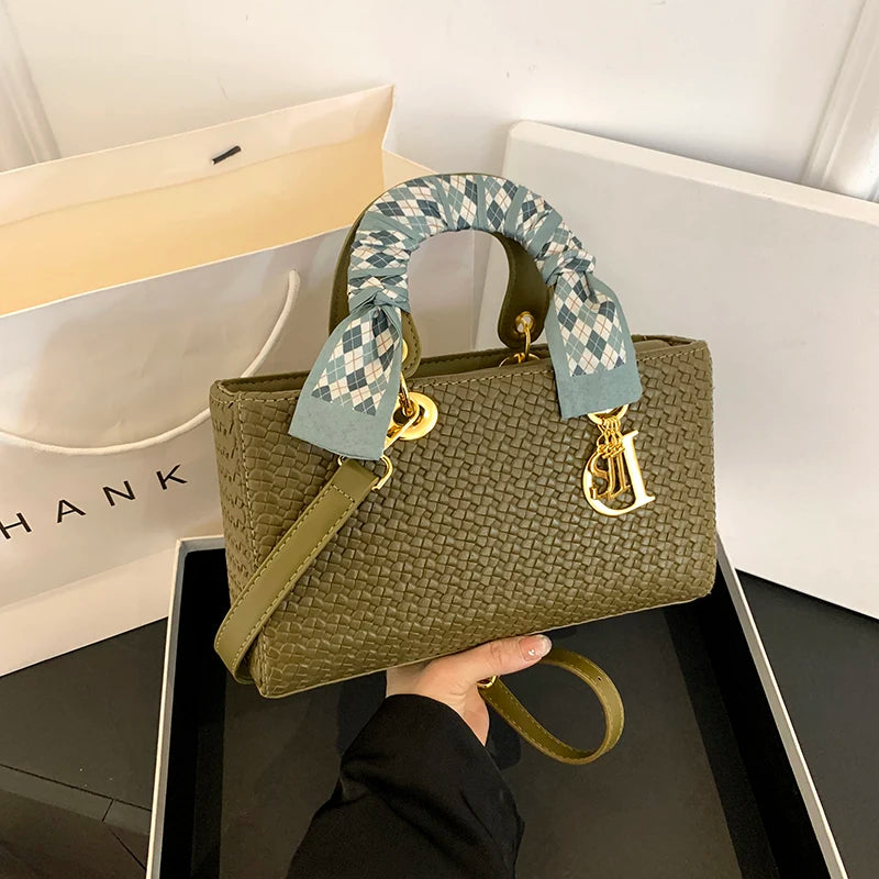 Luxury Leather Tote Bag for Ladies - Water-Resistant Designer Inspired Handbag with Interior Organizer