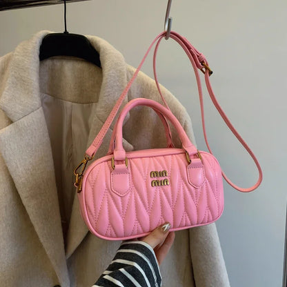 Women Luxury High End Leather Elegant Fashion Shoulder Bag Designer Classic Tote Handbag For Urban Commuter Lifestyle Wear
