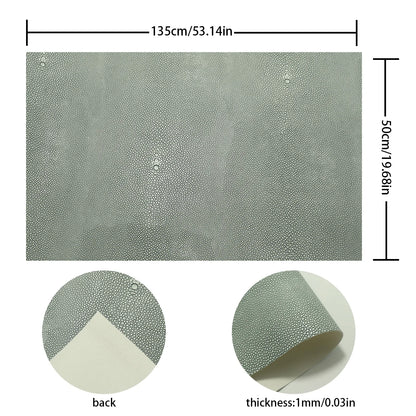 Stingray Embossed Leather Sheet 50x135cm 1mm Soft Synthetic Leather For Crafts Handbags Wallets Home Decor