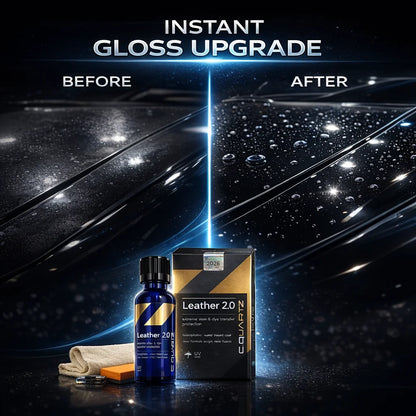 CAR CQUARTZ Leather 2.0 Hydrophobic Oil Phobic Safe on Car Leather Resistance To UV Denim Dye Coloring Abrasion Stains