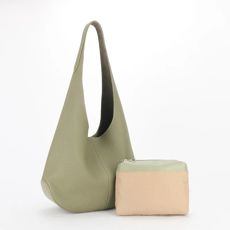 Designer Women Bag Genuine Leather Handbags High Quality Cowhide Hobo Bag Fashion Ladies Shoulder Bag