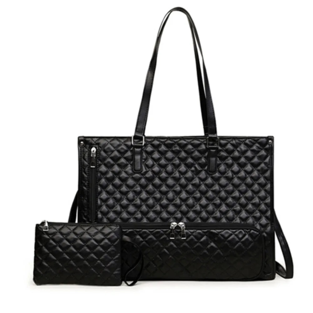 2-in-1 Laptop Lunch Tote Bag Shoulder Strap 15.6inch Multifunctional Laptop Handbag Large Lunch Box Portable Laptop Bags