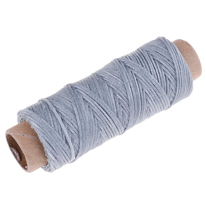 50m/Roll 150D Flat Waxed Thread for Leather Sewing - Hand Stitching Craft Wax String Durable Craft Supply