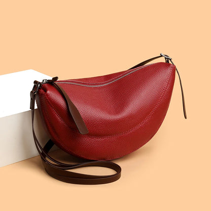 Women Genuine Leather Handbags Designer Fashion Daily Use Purse Female Shoulder bags Luxury Brand Cowhide Ladies Messenger Bags
