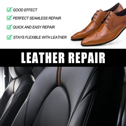60ml Leather Restoring Paste Natural Leather Filler Repair Compound Leather Restoration Cream For Tears Crack Burns Holes Filler