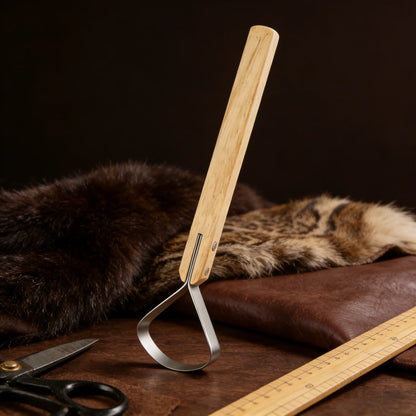 Long Handle Scraper Fleshing Tool Leatherworking Craft Fleshing Scraper Kitchen Stuff Leather Making Tool Scraper Fleshing Tool