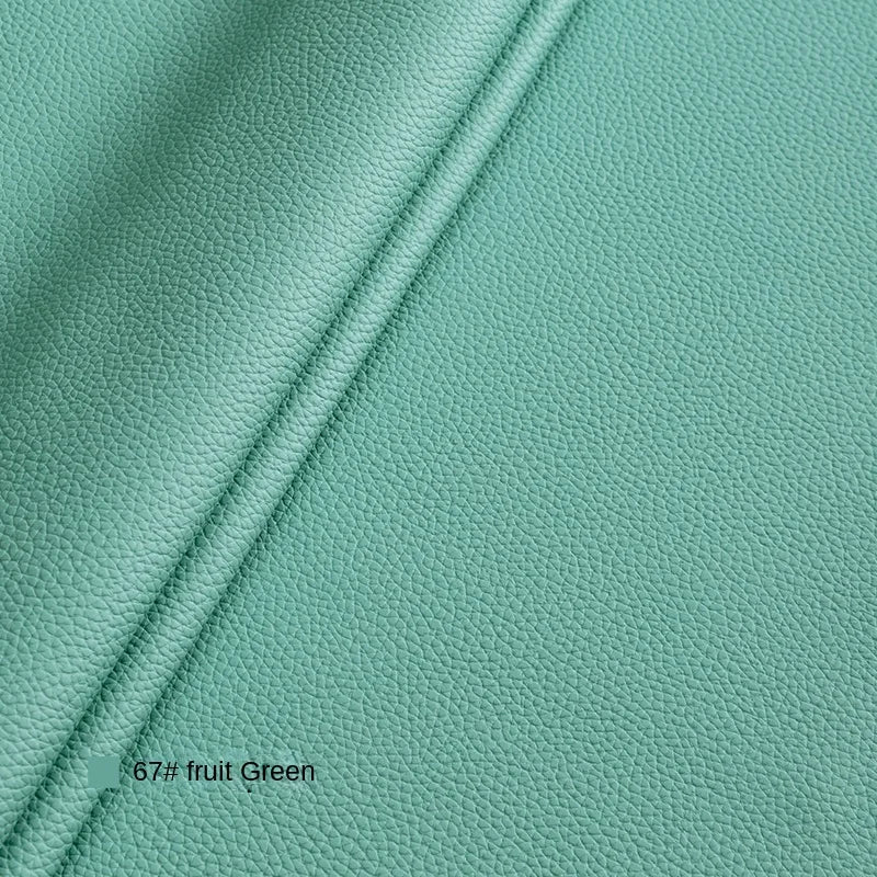 Litchi Textured PU Leather Fabric Thickened for Sofa Car Seats Designer Handmade Diy Sewing Material Cloth By The Meter