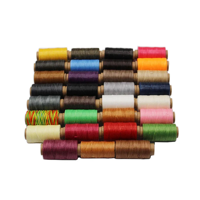 50m 0.8mm Leather Sewing Waxed Thread Wax Cord String Hand Stitching Craft DIY