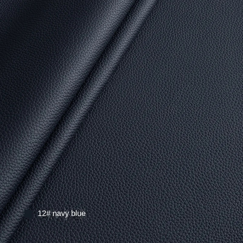 Litchi Textured PU Leather Fabric Thickened for Sofa Car Seats Designer Handmade Diy Sewing Material Cloth By The Meter