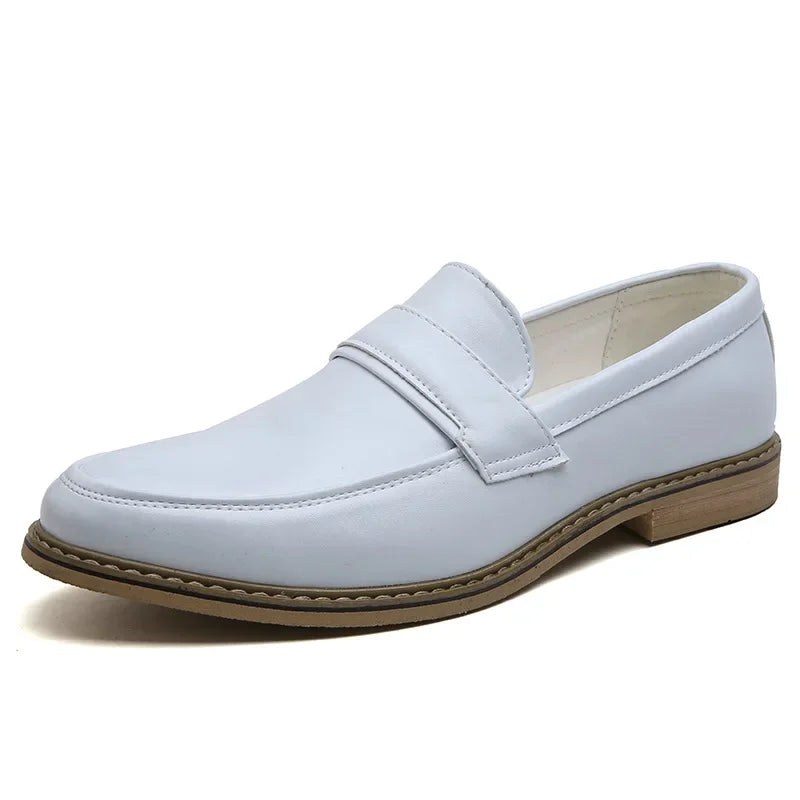 Spring New Men's Leather Shoes Formal Dress Business Leather Shoes Banquet Men's Shoes
