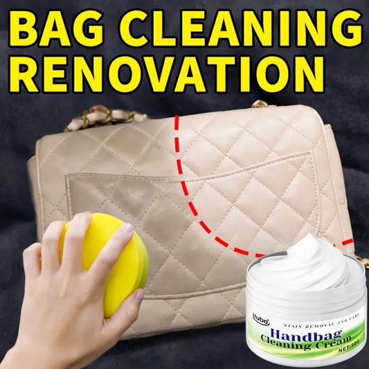 Leather Care Cleaning Cream 50G, Stain Remover & Polisher For Handbags, Shoes, Furniture, Restores Shine Easily
