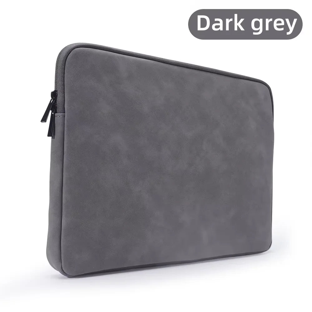 11 13 14 15 Inch Laptop PU Leather Protective Tablet Bag Computer Pouch Case Storage Bags Slim Laptop Sleeve for Macbook Perfect
